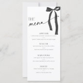 結び目のブライダルシャワー黒弓メニュー (正面)