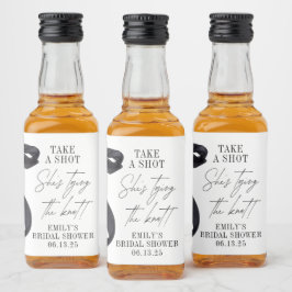 結び目のブライダルシャワー リキュールボトルラベル