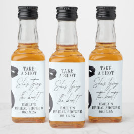 結び目のブライダルシャワー リキュールボトルラベル