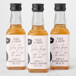 結び目のブライダルシャワー リキュールボトルラベル