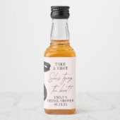 結び目のブライダルシャワー リキュールボトルラベル (正面)