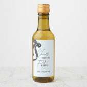 結び目のブライダルシャワー ワインラベル (正面)