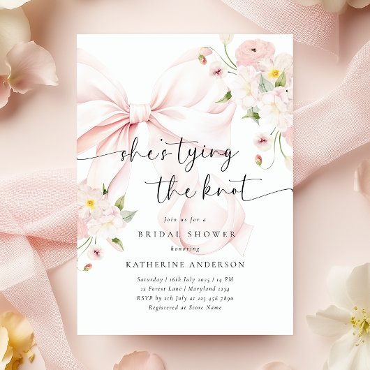 結び目のブライダルシャワー 招待状