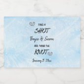 結び目の冬を結ぶショットをパーソナライズされた取る リキュールボトルラベル (シングルラベル)