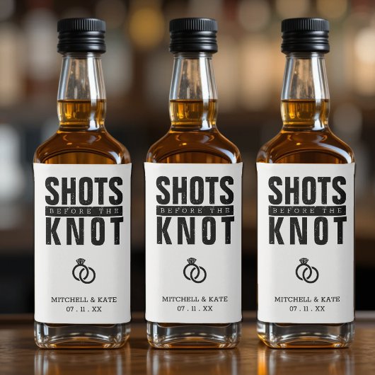 結び目の前のバチェロレッテ リキュールボトルラベル