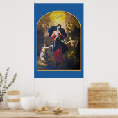 結び目の女性の献身的なイメージ。 ポスター (キッチン)