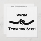 結び目の婚約パーティを結ぶこと 招待状 (正面/裏面)