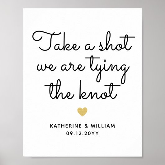 結び目の婚約標識 ポスター (正面)