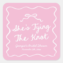 結び目の弓お洒落ブライダルシャワー