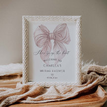 結び目の弓のブライダルシャワーへようこそ