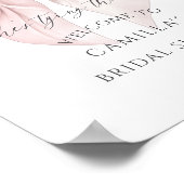 結び目の弓のブライダルシャワーへようこそ ポスター (角)