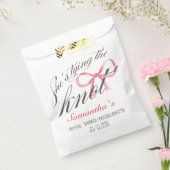 結び目の弓コケットブライダルシャワー フェイバーバッグ (封をした状態)