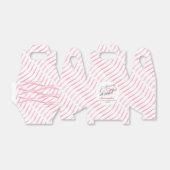 結び目の弓コケットブライダルシャワー フェイバーボックス (折り畳みなし)