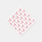 結び目の弓パターンブライダルシャワー スタンダードカクテルナプキン (角)