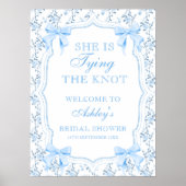 結び目の弓ブライダルシャワーへようこそ ポスター (正面)