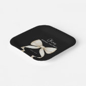 結び目の弓ブライダルシャワー ペーパープレート (傾斜あり)