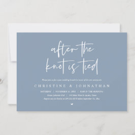 結び目の後、エロペメントポストのブ結婚ランチ 招待状