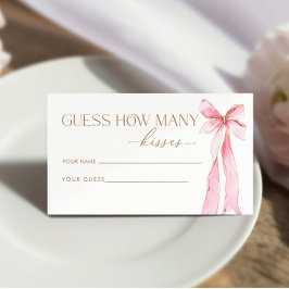 結び目の数を推測しているキス エンクロージャーカード