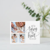 結び目の日付を保存する3の写真シンプルを結ぶ ポストカード (スタンド正面)