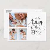 結び目の日付を保存する3の写真シンプルを結ぶ ポストカード (正面/裏面)