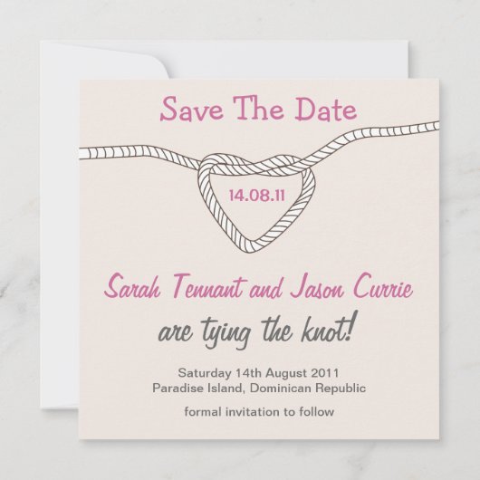 結び目の日付を保存 セーブザデート (裏面)