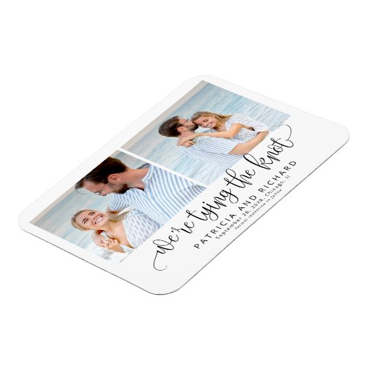 結び目の日付2の写真を保存する マグネット (左側)