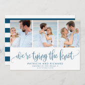 結び目の日付3の写真を保存する 招待状 (正面/裏面)