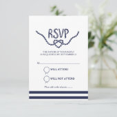 結び目の書道RSVP 出欠カード (スタンド正面)