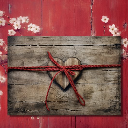 結び目の木のハート素朴を結ん結婚だ セーブザデート