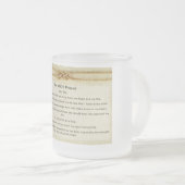 結び目の祈りの言葉 フロストグラスマグカップ (正面右)