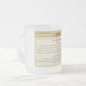 結び目の祈りの言葉 フロストグラスマグカップ (正面左)