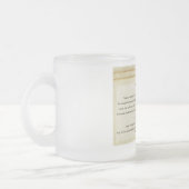 結び目の祈りの言葉 フロストグラスマグカップ (左)