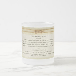 結び目の祈りの言葉 フロストグラスマグカップ