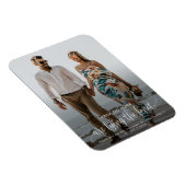 結び目の結婚式の日付写真のマグネットを保存 マグネット (右側)