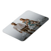 結び目の結婚式の日付写真のマグネットを保存 マグネット (左側)