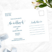 結び目の結婚式の日付写真を保存 ポストカード