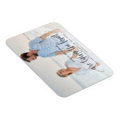 結び目の結婚式の日付写真を保存 マグネット (右側)