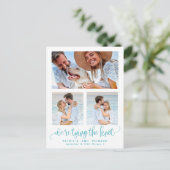 結び目の結婚式の日付3の写真を保存 ポストカード (スタンド正面)