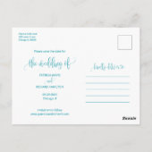 結び目の結婚式の日付3の写真を保存 ポストカード (裏面)