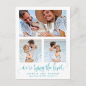 結び目の結婚式の日付3の写真を保存 ポストカード (正面)