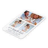 結び目の結婚式の日付3の写真を保存 マグネット (左側)