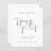 結び目の結婚式を結ぶ予算日付を保存 (正面/裏面)