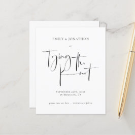 結び目の結婚式を結ぶ予算日付を保存