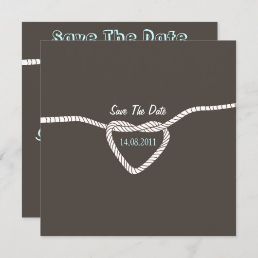 結び目の結婚式を結んで日付を救って下さい セーブザデート (正面/裏面)