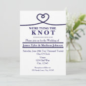 結び目の結婚式招待状を結航海のぶ 招待状 (スタンド正面)