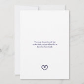 結び目の結婚式招待状を結航海のぶ 招待状 (裏面)