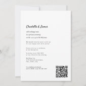 結び目の結婚披露宴QRコード 招待状 (裏面)