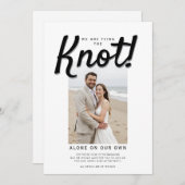 結び目の結婚披露宴QRコード 招待状 (正面/裏面)