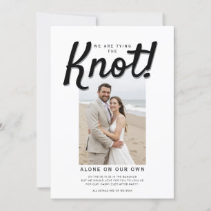 結び目の結婚披露宴QRコード 招待状