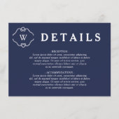 結び目の結婚詳細 エンクロージャーカード (正面)